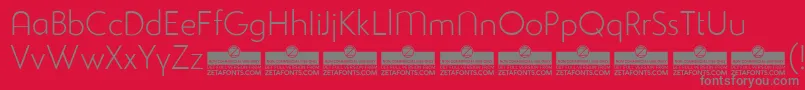 StudioGothicAlternateExtralightTrial Font – Gray Fonts on Red Background