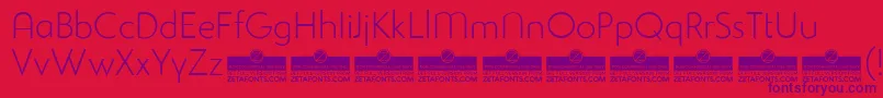 StudioGothicAlternateExtralightTrial Font – Purple Fonts on Red Background