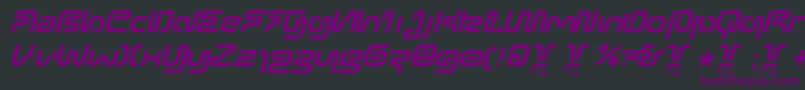 SonicEmpireV2Italic Font – Purple Fonts on Black Background