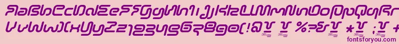 SonicEmpireV2Italic Font – Purple Fonts on Pink Background