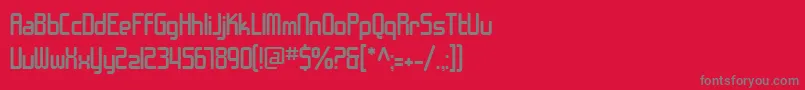 Шрифт SfChromeFenders – серые шрифты на красном фоне