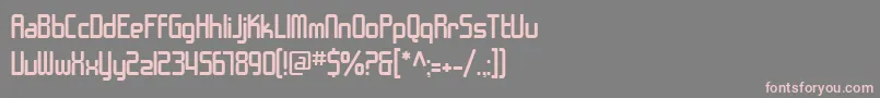 SfChromeFenders Font – Pink Fonts on Gray Background