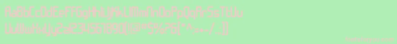 Шрифт SfChromeFenders – розовые шрифты на зелёном фоне