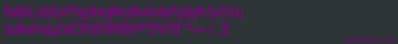 SfChromeFenders Font – Purple Fonts on Black Background