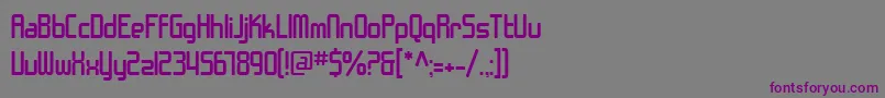 SfChromeFenders Font – Purple Fonts on Gray Background