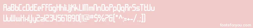 SfChromeFenders Font – White Fonts on Pink Background