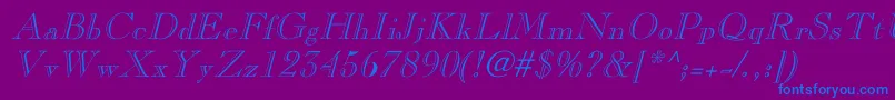 fuente CaslonopenfaceItalic – Fuentes Azules Sobre Fondo Morado