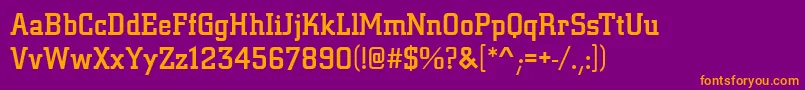 Шрифт CentrumMediumRegular – оранжевые шрифты на фиолетовом фоне