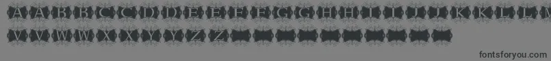 Kerawang Font – Black Fonts on Gray Background