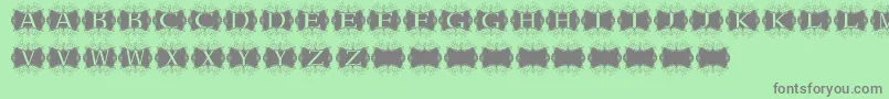 Kerawang Font – Gray Fonts on Green Background