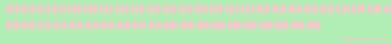 Kerawang Font – Pink Fonts on Green Background