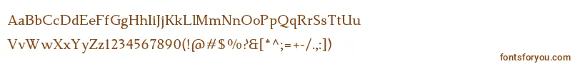 TehutiBold Font – Brown Fonts on White Background