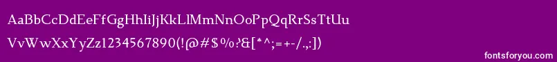 TehutiBold Font – White Fonts on Purple Background