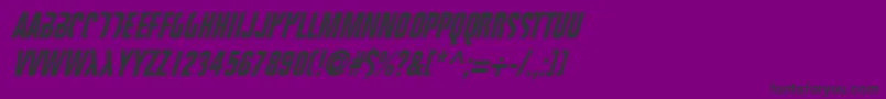フォントFightt ffy – 紫の背景に黒い文字