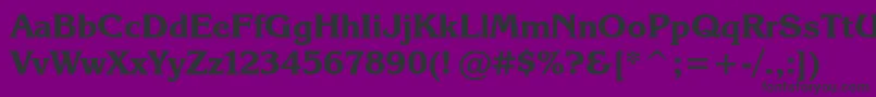 KarinaBlack Font – Black Fonts on Purple Background