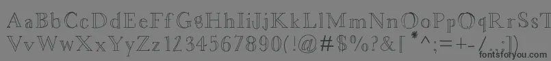 Asterbloom Font – Black Fonts on Gray Background