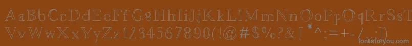 Asterbloom Font – Gray Fonts on Brown Background