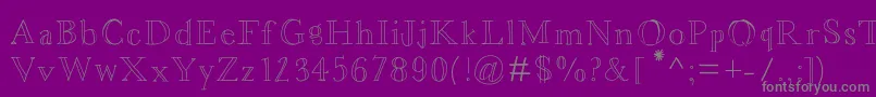 Police Asterbloom – polices grises sur fond violet