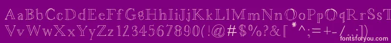 Asterbloom Font – Pink Fonts on Purple Background