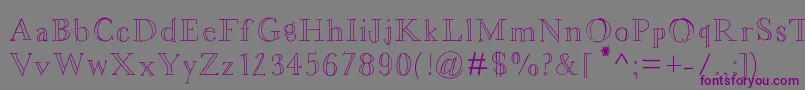 Asterbloom Font – Purple Fonts on Gray Background