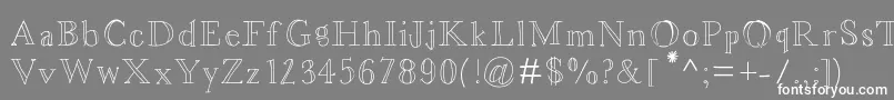 Asterbloom Font – White Fonts on Gray Background