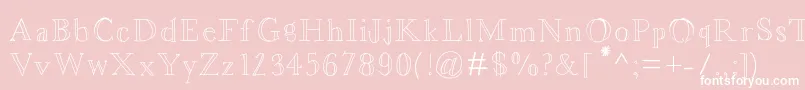 Asterbloom Font – White Fonts on Pink Background