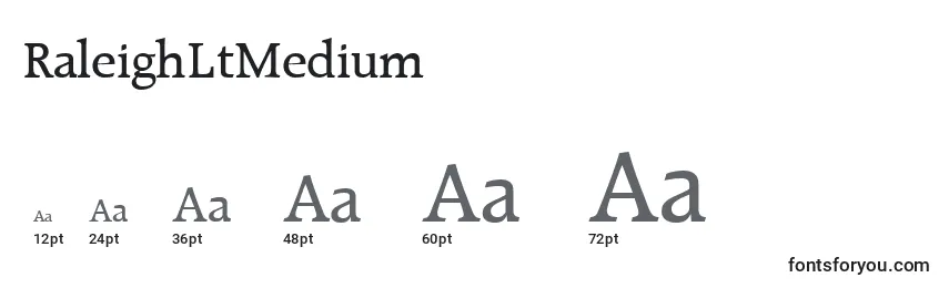 Размеры шрифта RaleighLtMedium