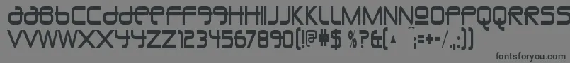 UnioncityblueRegular Font – Black Fonts on Gray Background