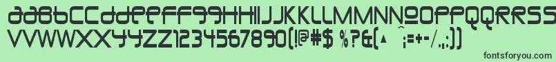 UnioncityblueRegular Font – Black Fonts on Green Background