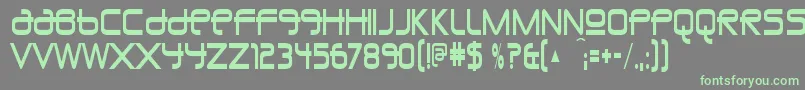 UnioncityblueRegular Font – Green Fonts on Gray Background