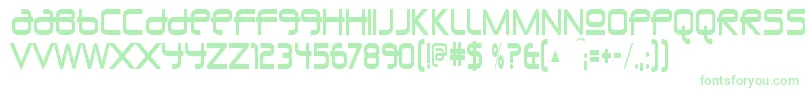 UnioncityblueRegular Font – Green Fonts on White Background