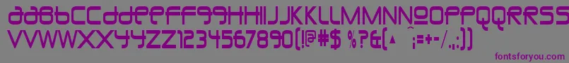 UnioncityblueRegular Font – Purple Fonts on Gray Background