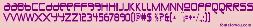UnioncityblueRegular Font – Purple Fonts on Pink Background