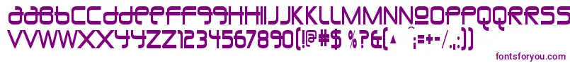 UnioncityblueRegular Font – Purple Fonts on White Background