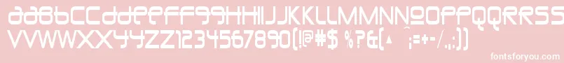 UnioncityblueRegular Font – White Fonts on Pink Background