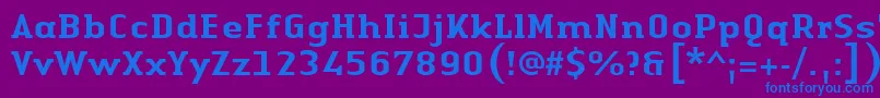 fuente LinotypeAuthenticSerifMedium – Fuentes Azules Sobre Fondo Morado