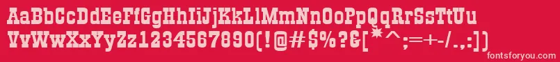 AGildiaexpBold Font – Pink Fonts on Red Background