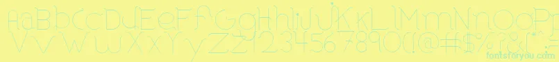BorosRounded Font – Green Fonts on Yellow Background