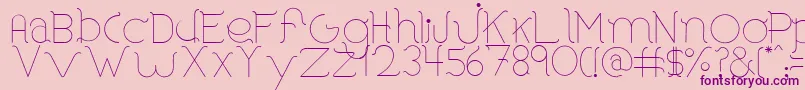 BorosRounded Font – Purple Fonts on Pink Background