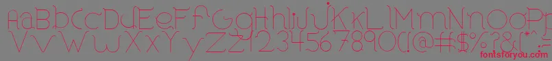 BorosRounded Font – Red Fonts on Gray Background