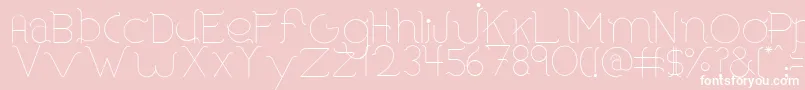 BorosRounded Font – White Fonts on Pink Background