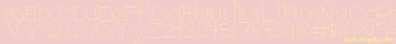 BorosRounded Font – Yellow Fonts on Pink Background