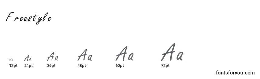 Freestyle Font Sizes