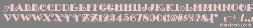 Fancypantsnf Font – Pink Fonts on Gray Background