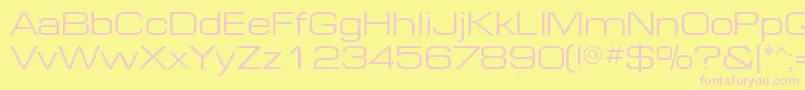 MinimaExpandedSsiExpanded Font – Pink Fonts on Yellow Background