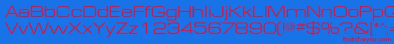 MinimaExpandedSsiExpanded Font – Red Fonts on Blue Background