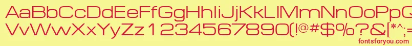 MinimaExpandedSsiExpanded Font – Red Fonts on Yellow Background