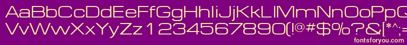 MinimaExpandedSsiExpanded Font – Yellow Fonts on Purple Background