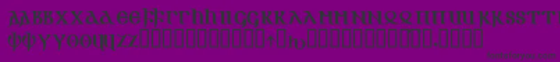 Gotik Font – Black Fonts on Purple Background