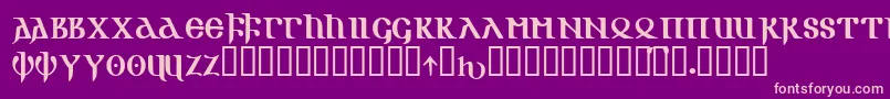 Gotik Font – Pink Fonts on Purple Background